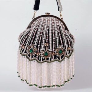 Sitara Batua Bag with Detachable Handle - Black